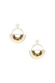 Oversized Tortoiseshell Semi Circle Earrings at Topshop